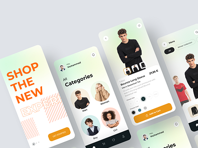 E-commerce Cloth - Mobile App app app design cloth design e commerce design e commerce shop fashiondesigner mobile mobile app mobile app design mobile ui shop shoping