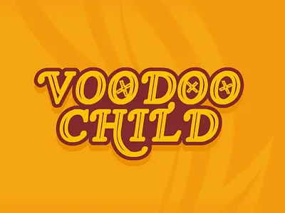 Voodoo Child child design experience illustration jimi jimi hendrix logo retro song typography voodoo