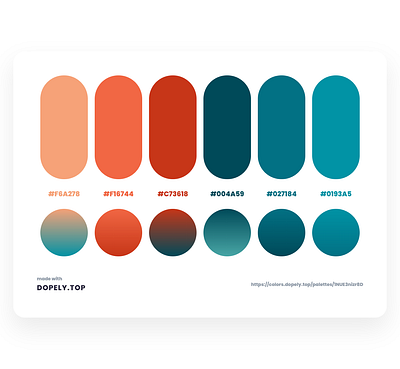 Daily Dose of Colors Via Dopely branding color color palette color scheme colors gradient illustration interaction interface ui ux