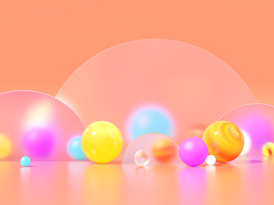 Concept Illustration 3d 3d art 3d ilustration abstract c4d clean colourful creative design glass illustration light purple redshift render sphere sweet