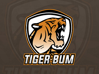 Tiger Bum E Sports Gaming Logo animal logo e sports freefire gaming gaming logo gaminglogo logo logo design mascot logo pubgmobile tiger logo tiger mascot