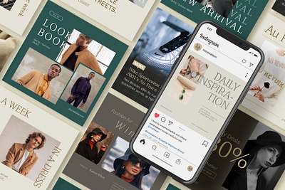 Minimalism Social Media Design fashion instagram instagram post layout modern poster social media social media design typography