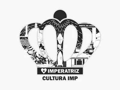 Cultura IMP black brand branding corel crow culture design graphic design icon identity illustration illustrator imperatriz logo logotype vector
