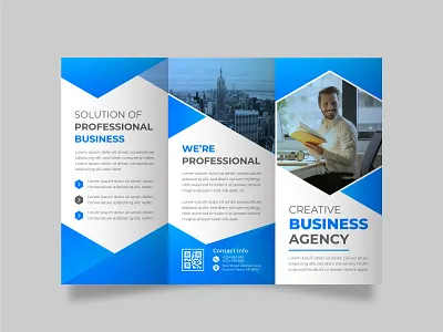 Business trifold brochure design template 2021 blue brochure brochure design brochure flyer brochure layout brochure mockup brochure template business brochure corporate corporate identity cover cover design cover page document flyer leaflet print ready to print templates trifold brochure