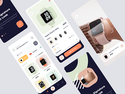 SmartWatch Shop App 3d app design apple watch branding clean ui ecommerce fashion halal lab mobile mobile app mobile ui online shop shop app smartwatch smartwatch app ui uiux watch watch app watch onboarding