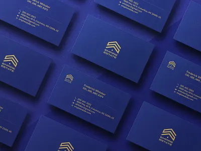 REALTY BUSINESS CARDS DESIGN adaptive design brand identity branding business card design business cards graphic design logo minimal professional real estate realty