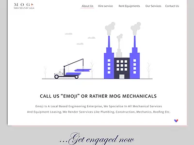 MOG Mechanical design flat graphic design illustration minimal typography ui ux web website