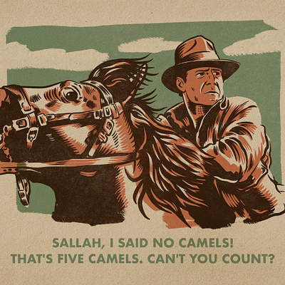 Indiana Jones! drawing illustration indiana jones procreate