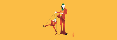 We are all joking and dacing part 02 character character design design header illustration illustration joker joker movie puppet