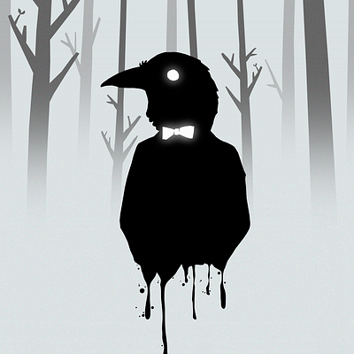 Poster - Mr. Crow art collage crow cubeescape design design art illustration poster rustylake