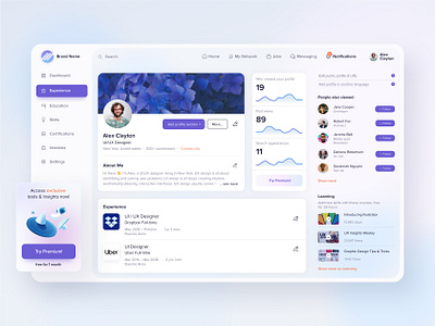 Social network Dashboard UX-UI Design app concept creative dashboard dashboard ui design figma mobile social social network ui ux web webdesign