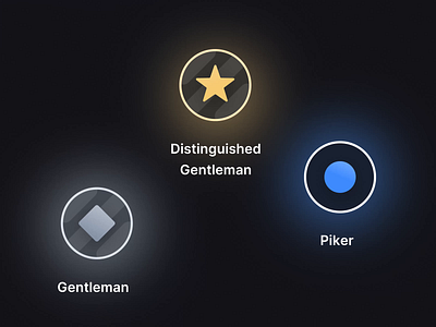 Membership Tier Emblems – Stocklabs animation branding clean community dark design emblems glowing membership minimalistic simple sleek stock market stocklabs stocks tiers ui user centered users ux