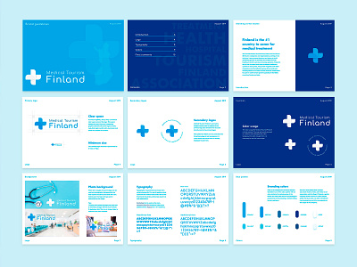 Brandbook for Medical Tourism Association branding design flat icon logo typography vector