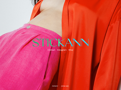 STICKANN blur css effects fashion model photography splash page stickann transition web