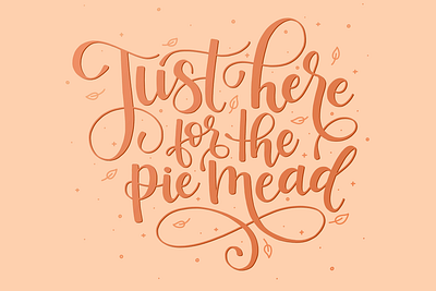 Batch Mead – Pie Mead Series Lettering hand lettering illustration lettering