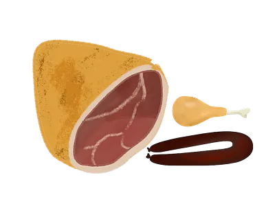 Set of food illustrations for local food project 100% local affinity designer communication design design food illustration gastronomy graphic design illustration local food vector