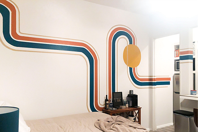 Desert Stripes Mural mural mural design mural installation muralist