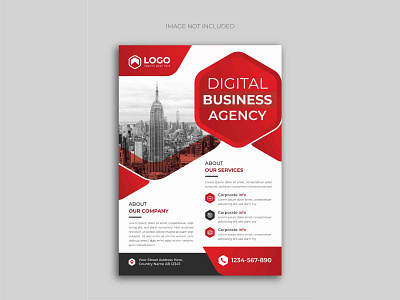 Digital business agency flyer design template banner brochure business city company flyer creative design editable flyer education facebook flyer gradient marketing flyer modern template webinar