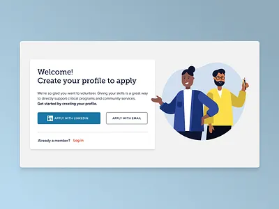 Sign Up Page - Catchafire design illustration signup ui ux website