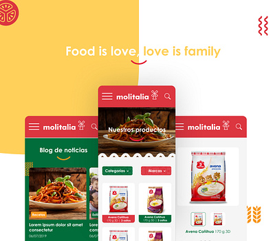 Food Shop App - Moliatlia Retail 🍅 app food cooking app design interface minimal mobile app mobile ui product design retail retail store startup ui vegetables vegetal