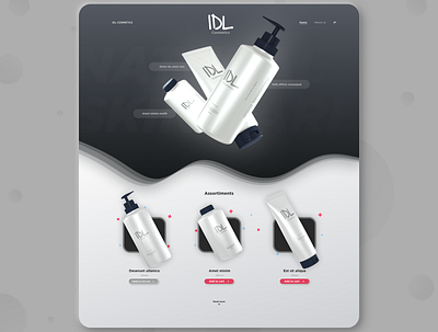 Landing Page // Figma + Cinema 4d c4d cinema4d design landing landingpage render ui ux visualisation