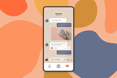 013 - #DailyUI - Chat birth control app chat contraception app live chat mobile ui ui ux
