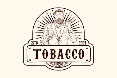 tobacco design hand drawn icon illustration logo logodesign vector