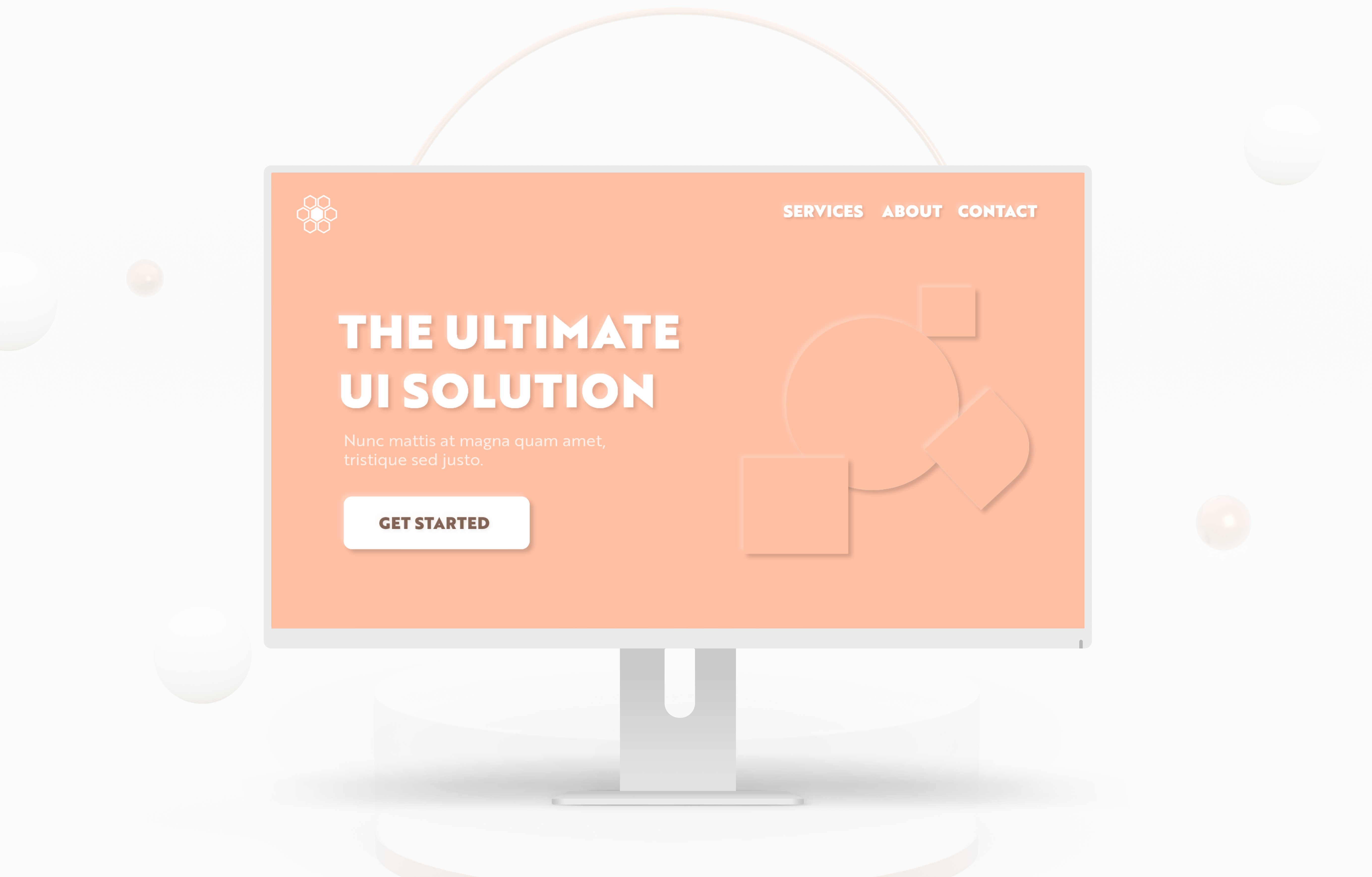 Example of A play on Neumorphism web UI