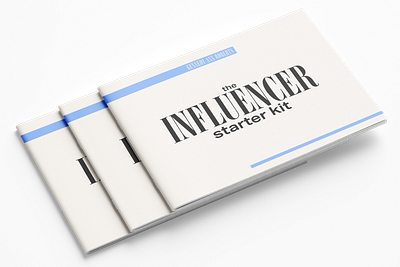 Influencer Starter Kit eBook Layout book layout digital download ebook layout design