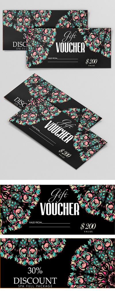 Gift Voucher sale gift card banner template advertising background banner card certificate christmas coupon discount gift holiday invitation present price promotion sale special store ticket vector voucher