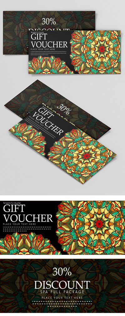 Gift Voucher sale gift card banner template advertising background banner card certificate christmas coupon discount gift holiday invitation present price promotion sale special store ticket vector voucher