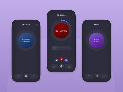 SOS Alert alert design emergency emergency app help help app mobile mobile app design mobile ui sos sos buttons ui user experience design user interface design ux