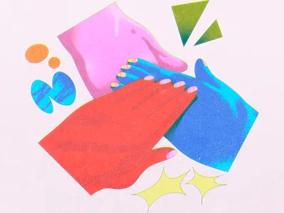 spot illustration color design dribbble illustration shapes