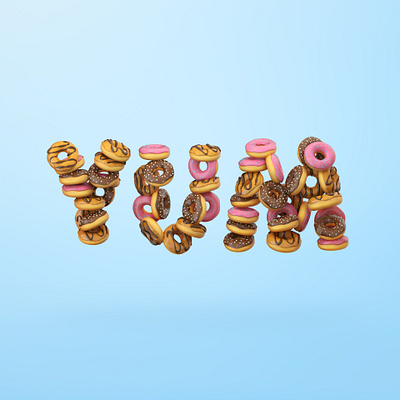 YUM 3dart art direction cgi design designinpiration food food illustration graphicdesign illustration