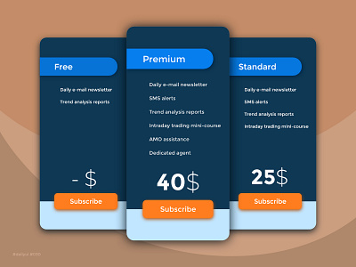 Pricing 030 100daychallenge adobexd dailyui dailyuichallenge mobile app mobile ui price list price plan pricing simple website