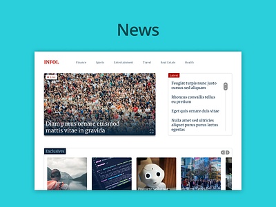 DailyUI Challenge 094 - News daily 100 challenge dailyui dailyui 094 dailyuichallenge news news site ui ui design web design webdesign website website design