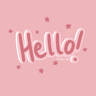 Hello there! art artist artwork cute design designer digital art digital illustration digitalart drawing hand drawn hand lettering handdrawn hello pretty procreate typography art typography design