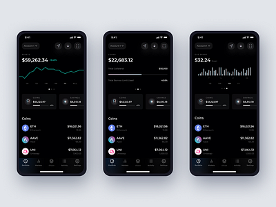 Ethereum Wallet Snapshots app crypto cryptocurrency data data visualization dataviz design ethereum fintech ios mobile price ui ux wallet wallet app