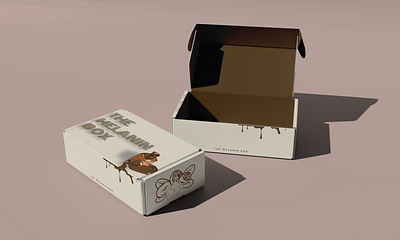 Melanin Box beautiful box design branding illustrator photoshop product packaging vector