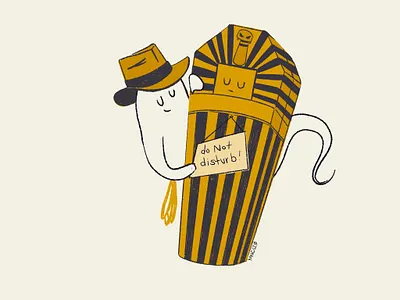 15 Cryptic aughost aughostus gloom character character design crypt cryptic design ghost illustration midcentury procreate retro tomb vintage women in illustration