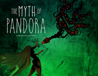 The Myth of Pandora character design design fantasy greek mythology illustration mythology pandora paper art paper craft papercraft papercut