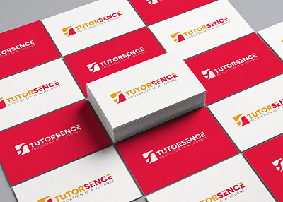 Tutorsence art branding business card design flat graphic design icon logo minimal ts logo tutor