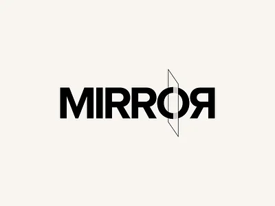 Mirror⁠ Wordmark Letter Mark Logo Design⁠ branding design letter letter mark logo logo design logo mark logotype mark mirror typography wordmark