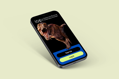 AMNH Launch Screen design mobile ui ux