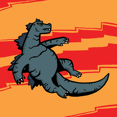 GODZILLA fan art godzilla illustration kaiju movie