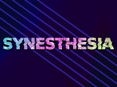 Synesthesia design graphic design handdrawn illustration neon procreate synesthesia typography