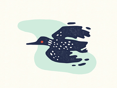 Stop Line 3 - Loon bird illustration loon mississippi stopline3