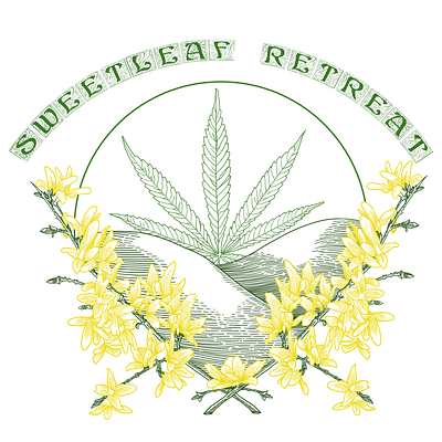 Sweetleaf T-Shirt Multicolor botanical cannabis design illustration t shirt typography