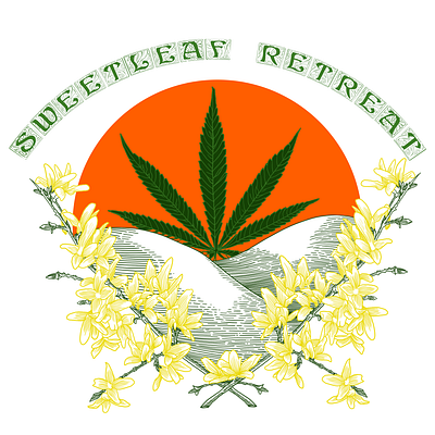 Sweetleaf T Shirt Multicolor Solid Sun botanical cannabis design drawing illustration t shirt typography