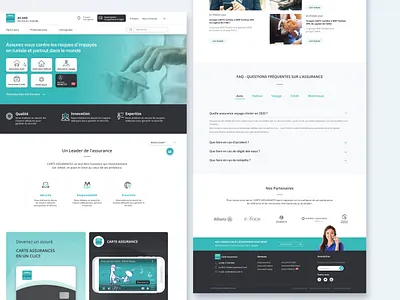 Carte assurance design ui ux web